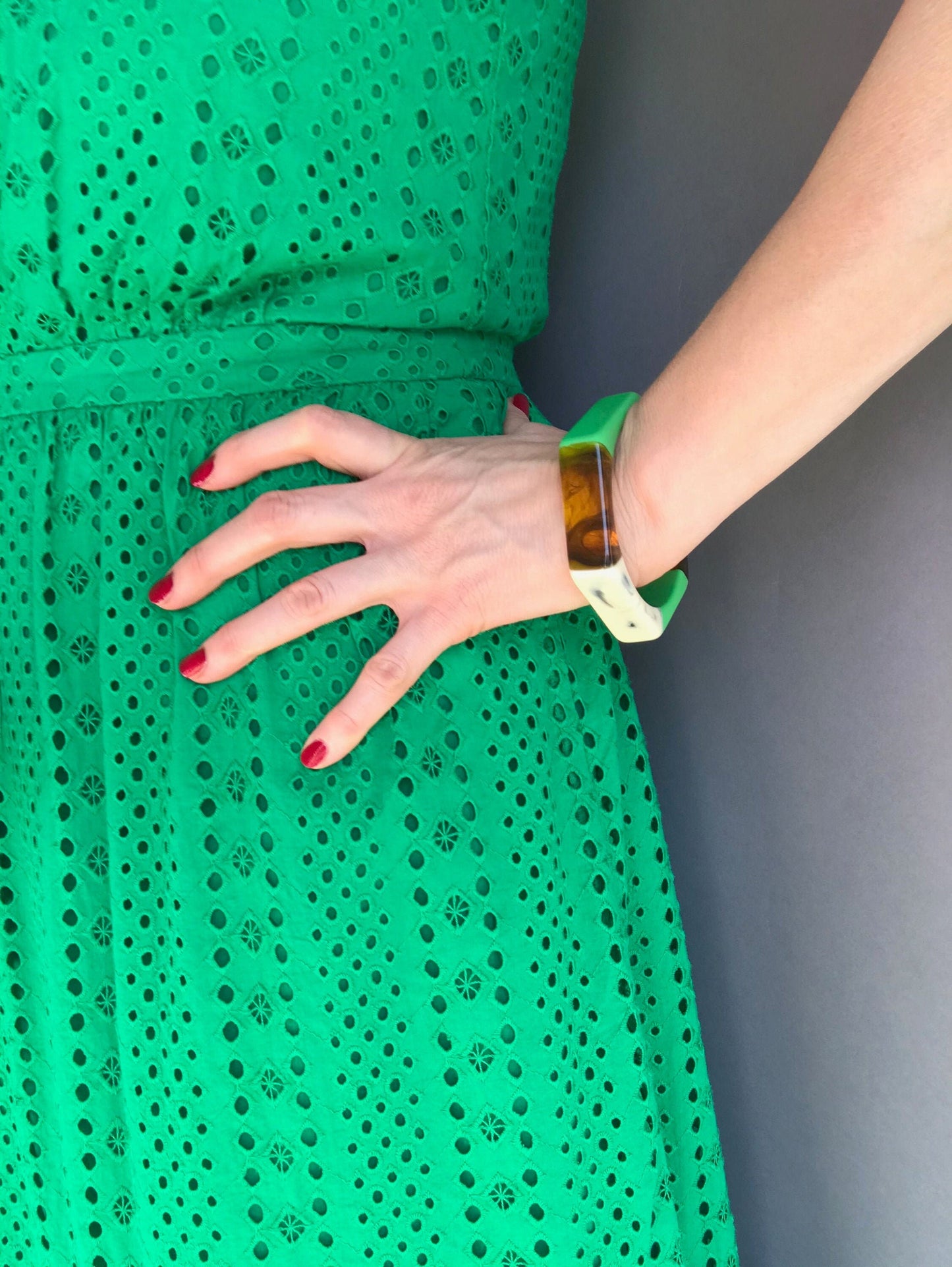 Acrylic 80's statement bracelet