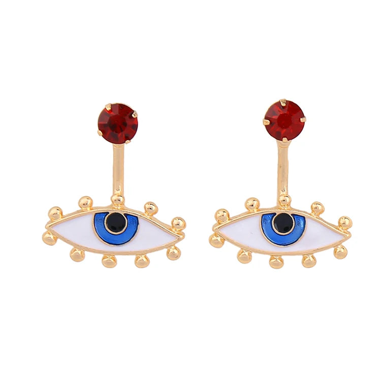 Evil eye earrings