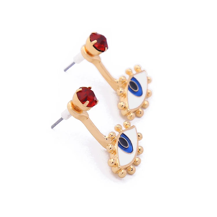 Evil eye earrings