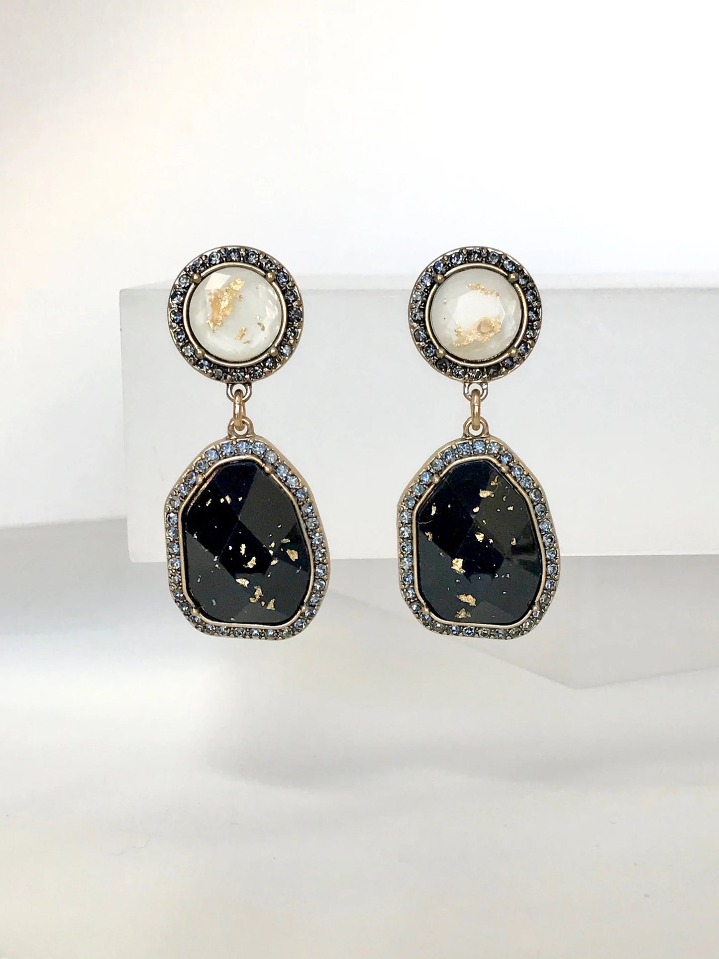 Black drop earrings