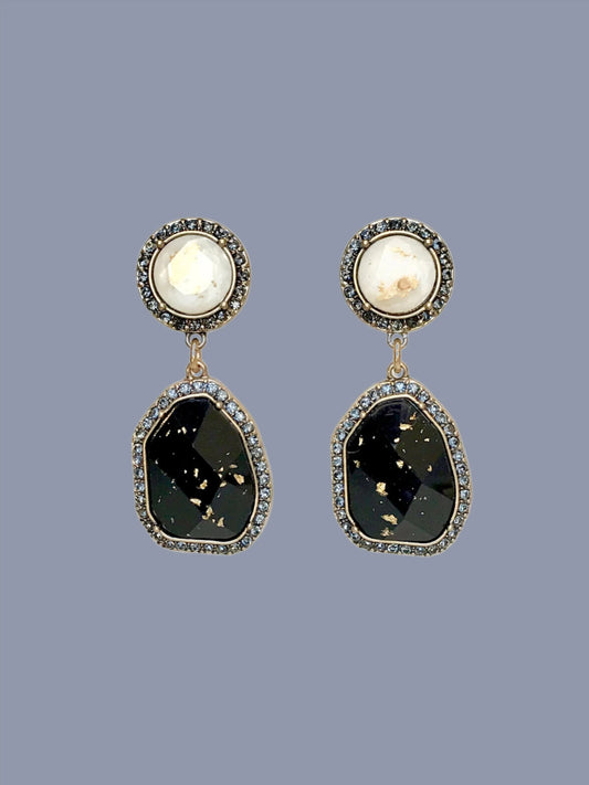 Black drop earrings