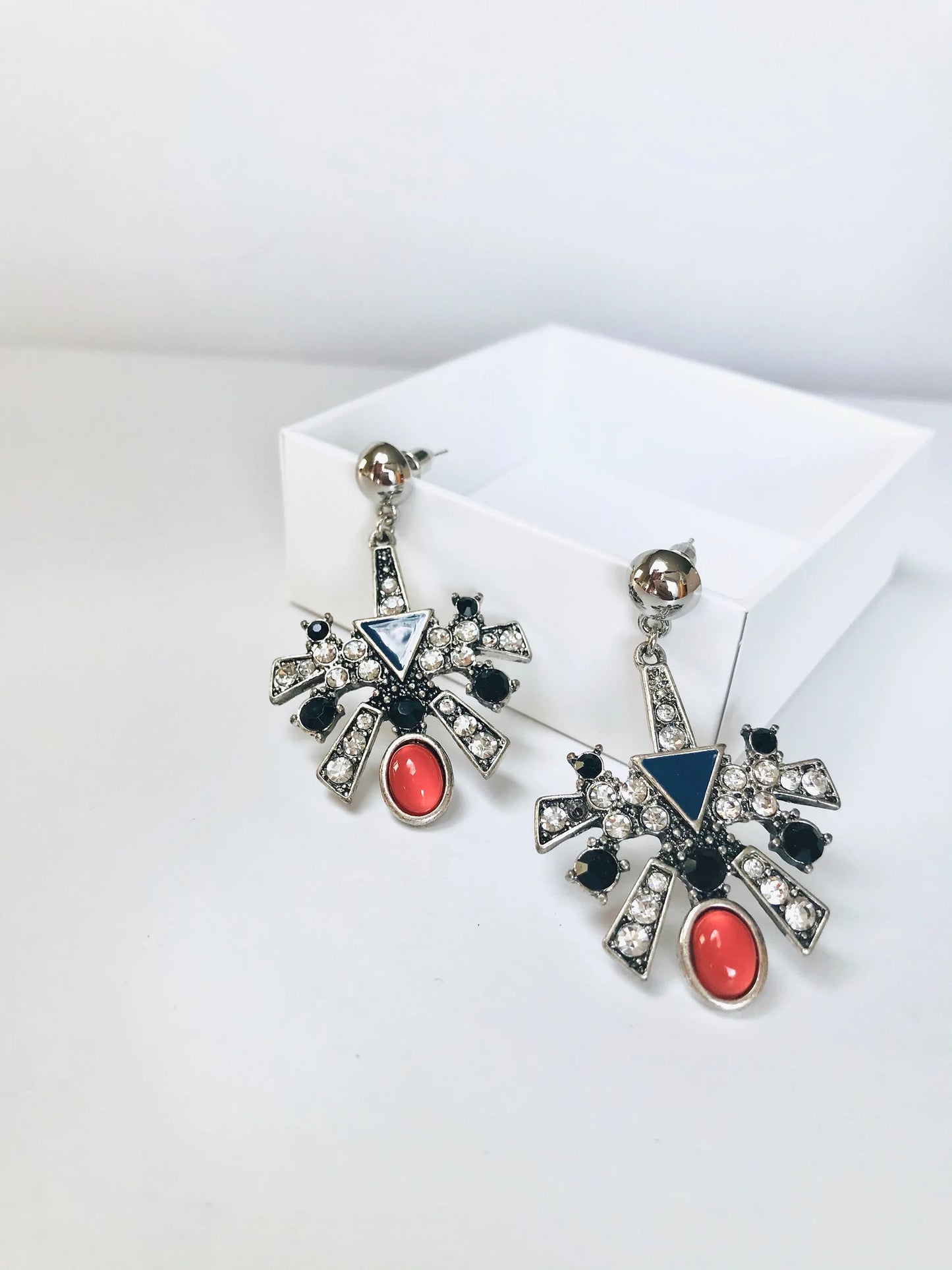 Art deco crystal earrings