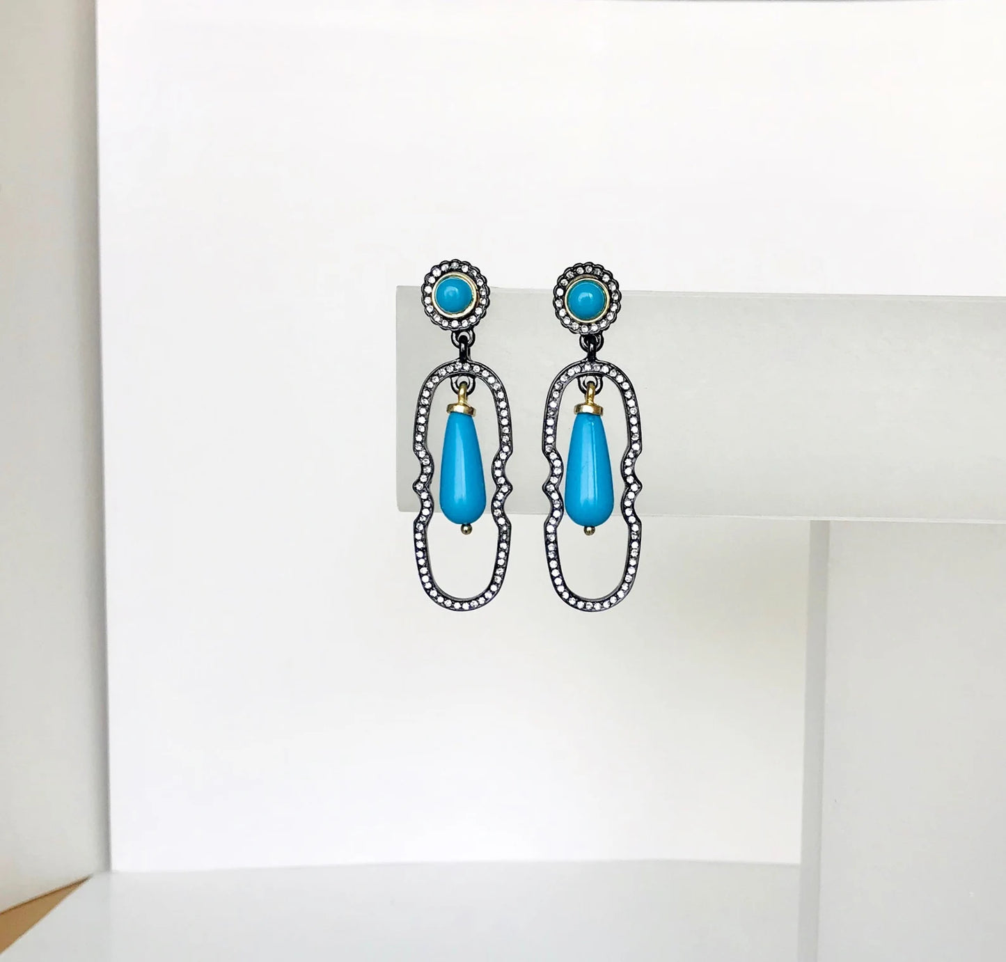 Turquoise drop earrings