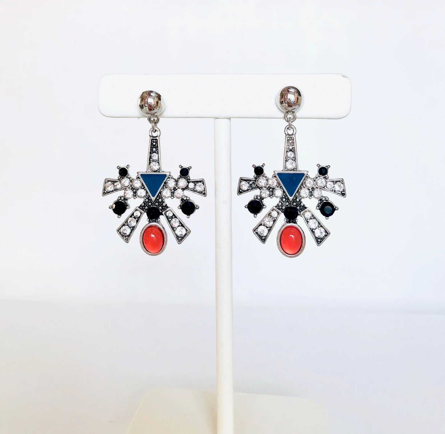 Art deco crystal earrings