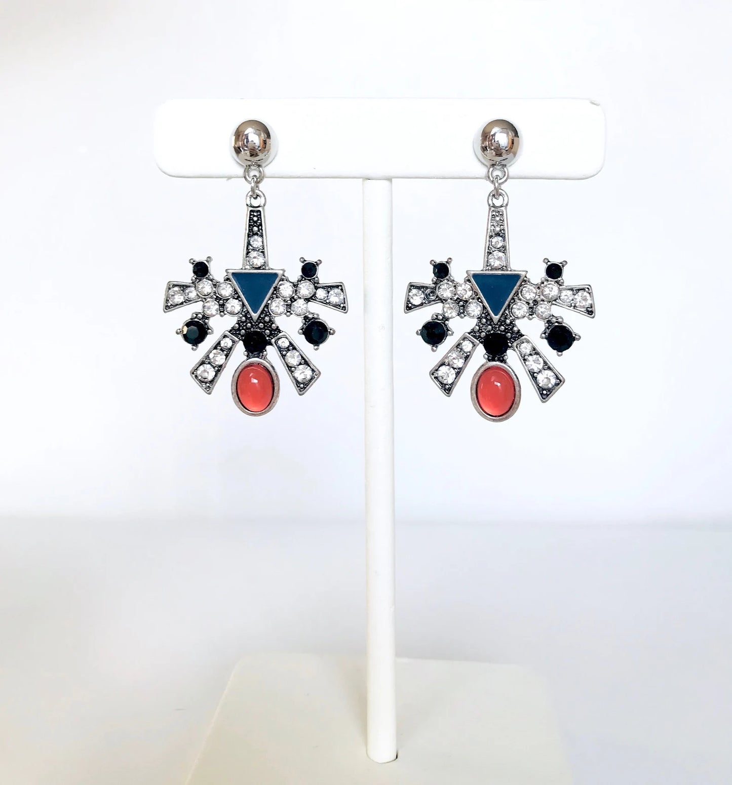 Art deco crystal earrings