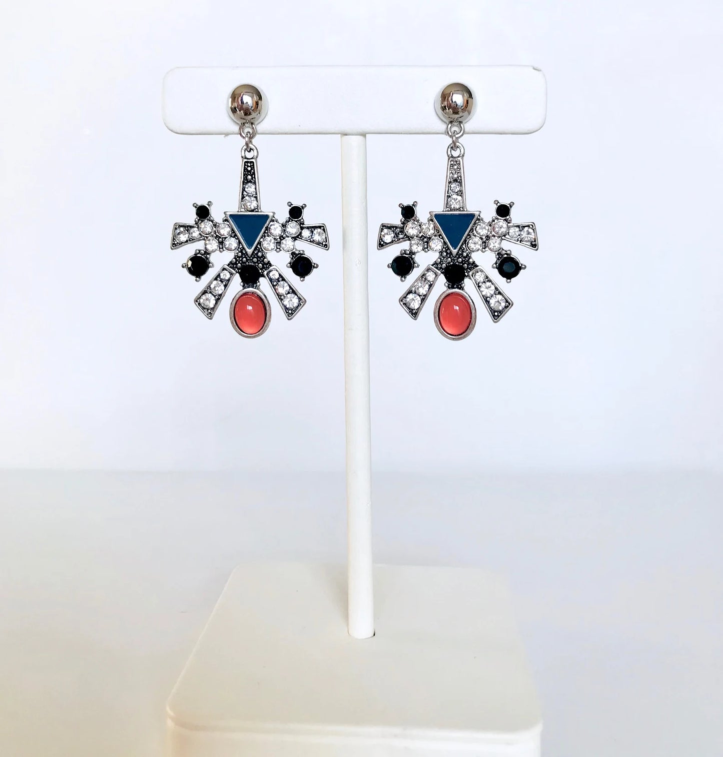 Art deco crystal earrings