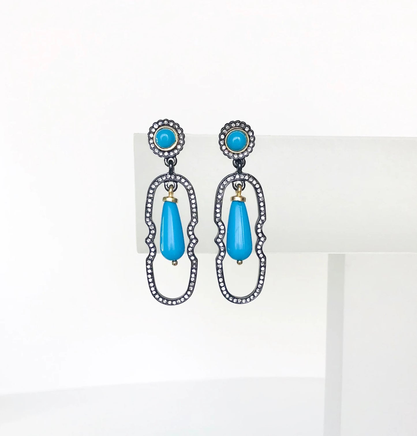 Turquoise drop earrings