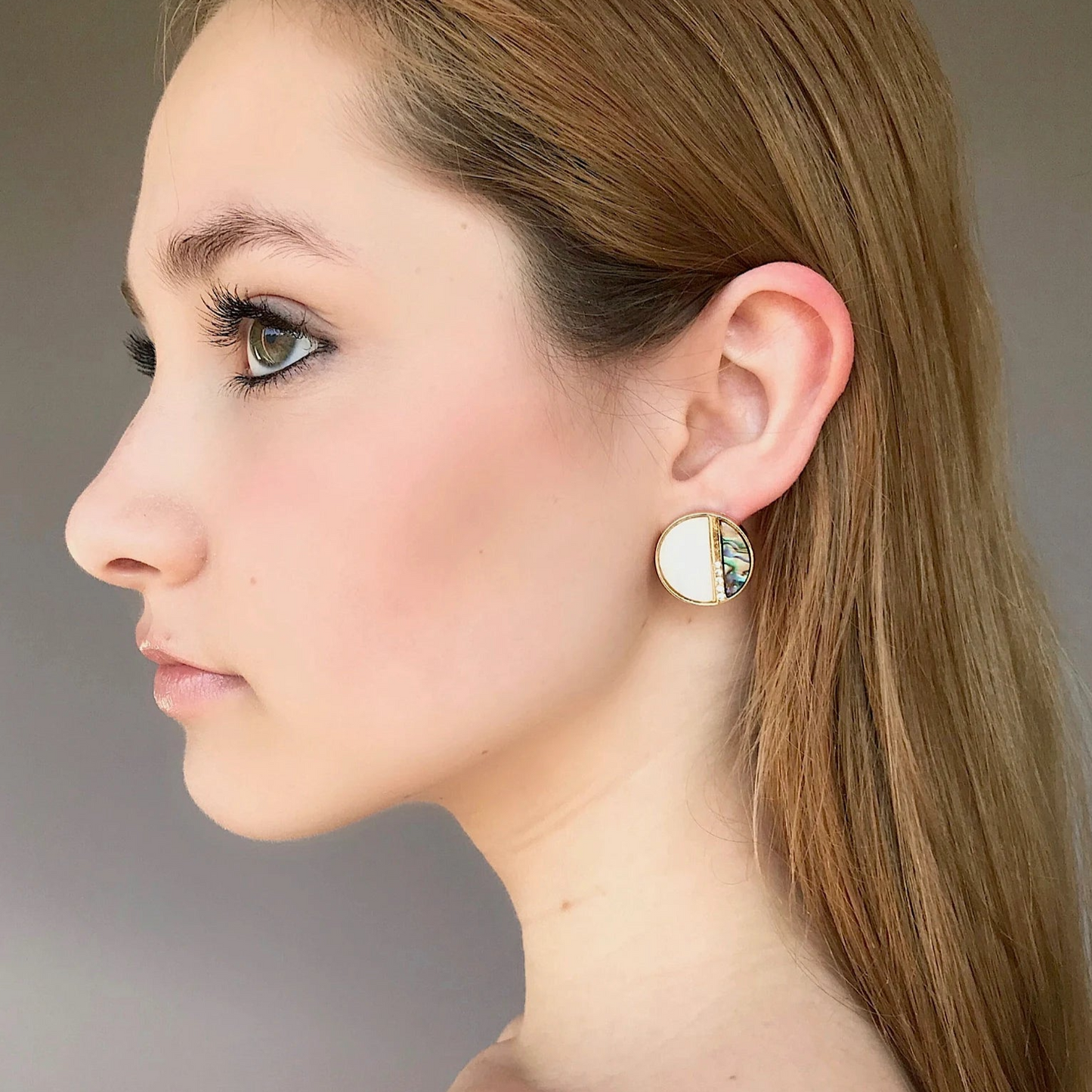 Mother of pearl shell earrings