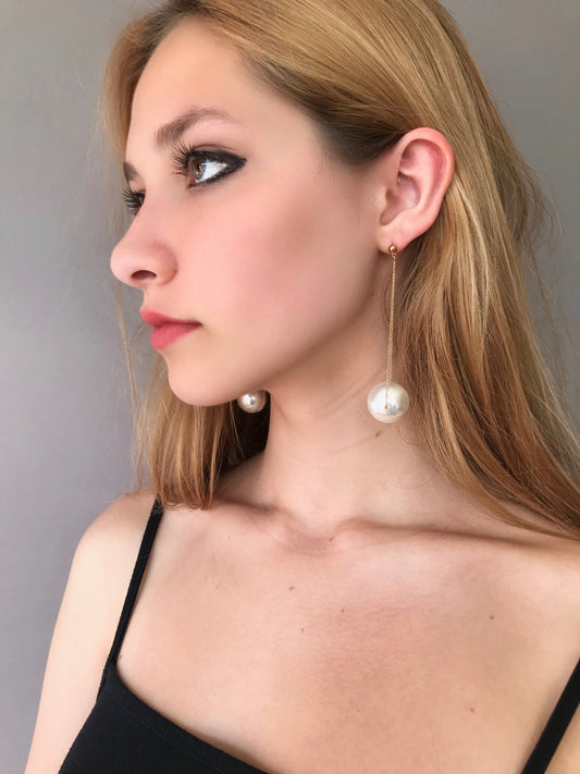 Pearl drop earrings