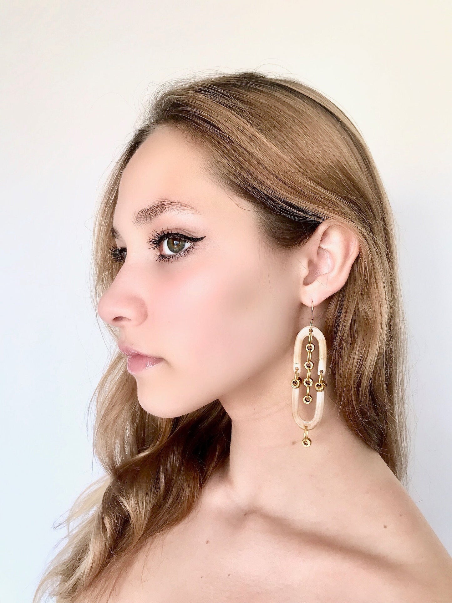 Art deco acrylic earrings