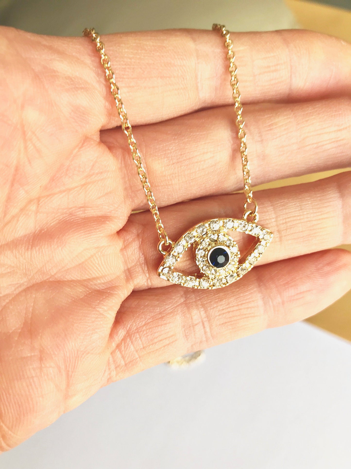 Evil eye necklace