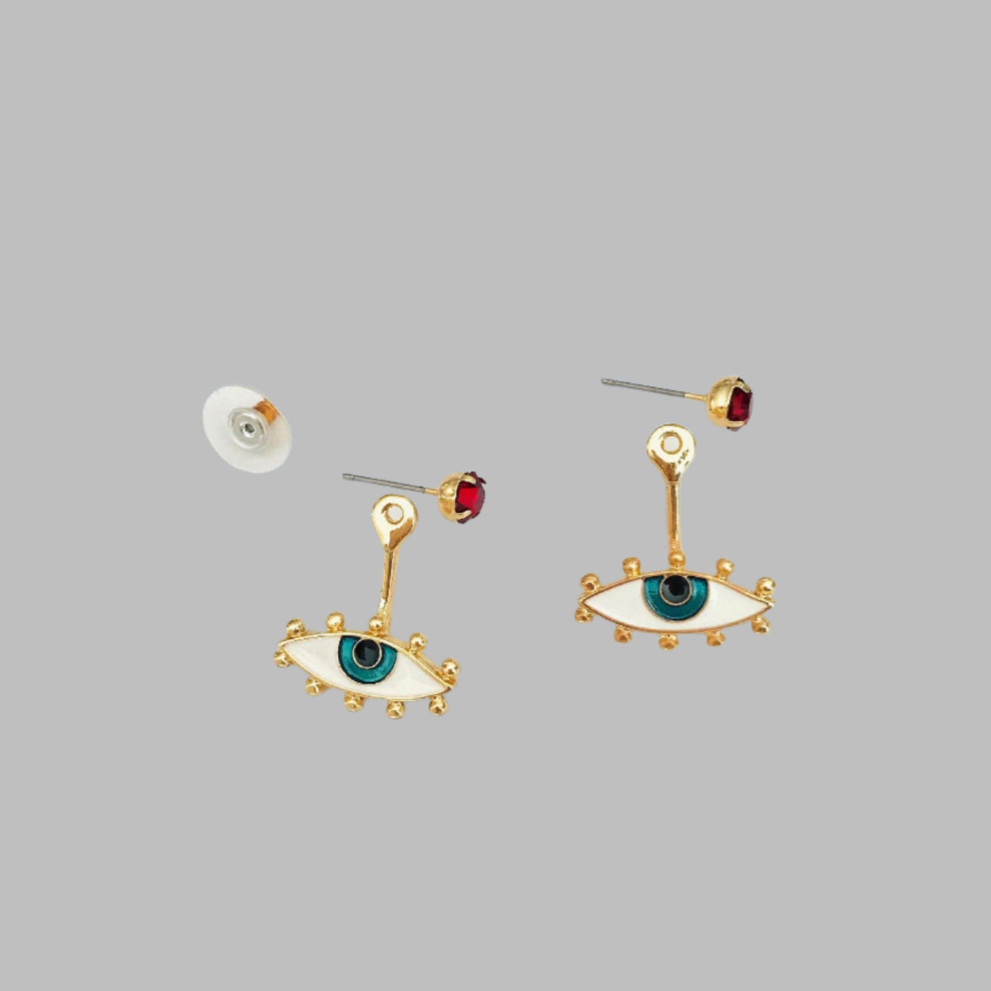 Evil eye earrings