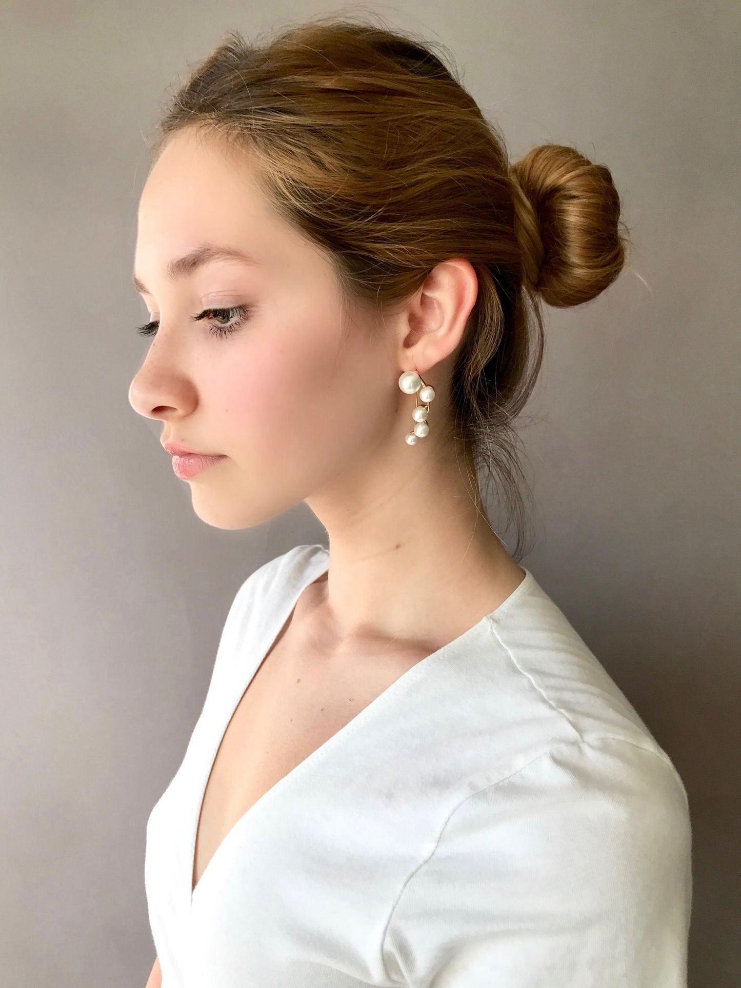Statement pearl earrings