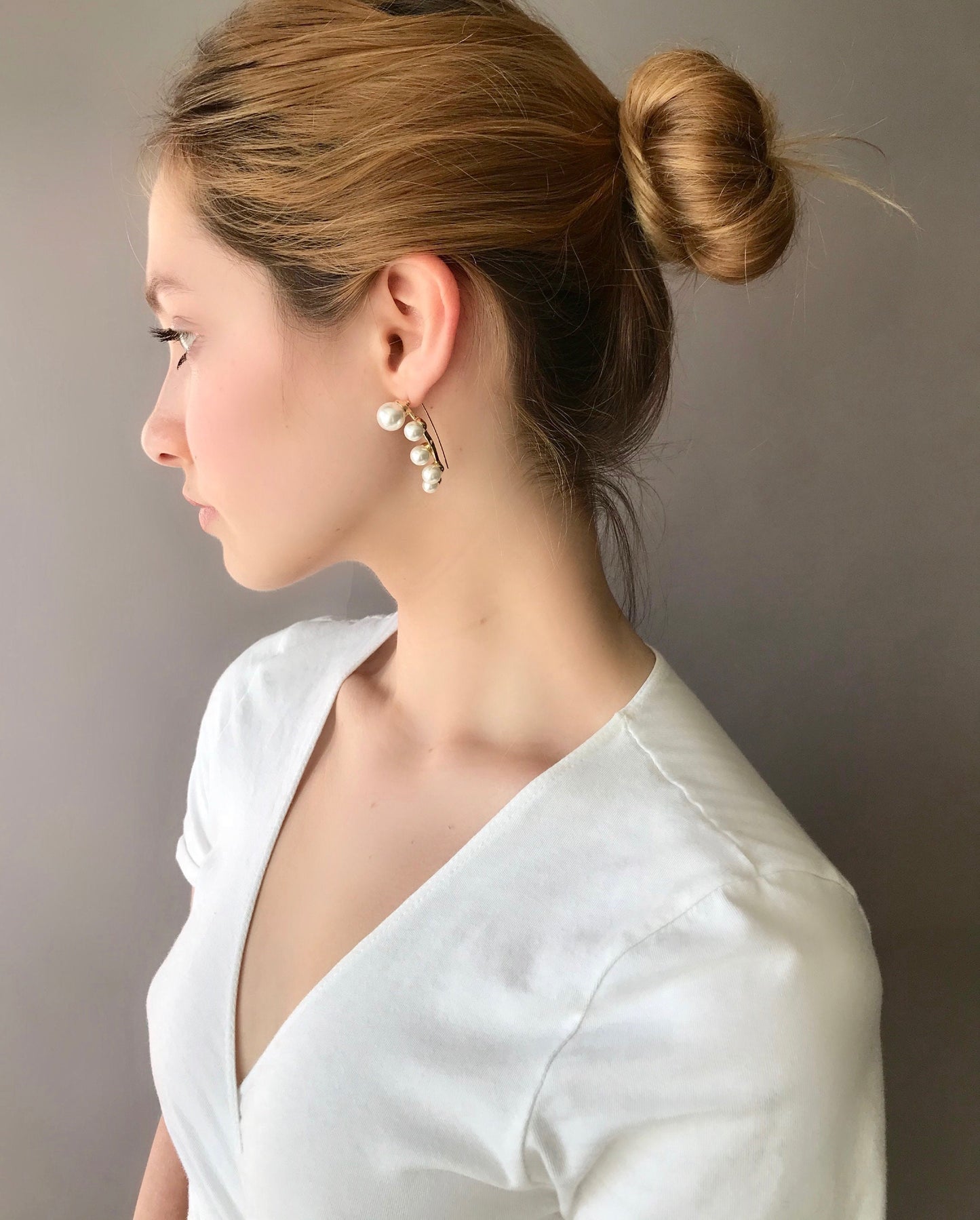 Statement pearl earrings