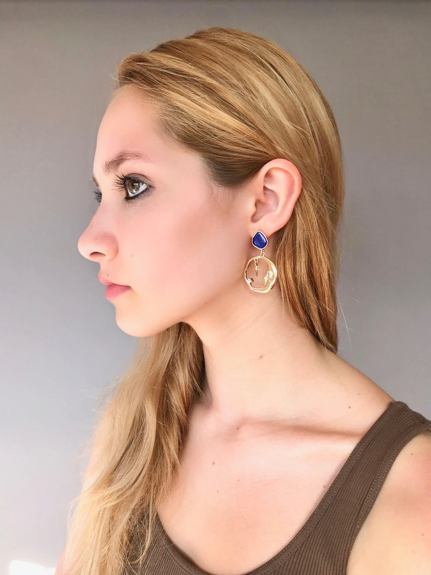 Star and moon earrings