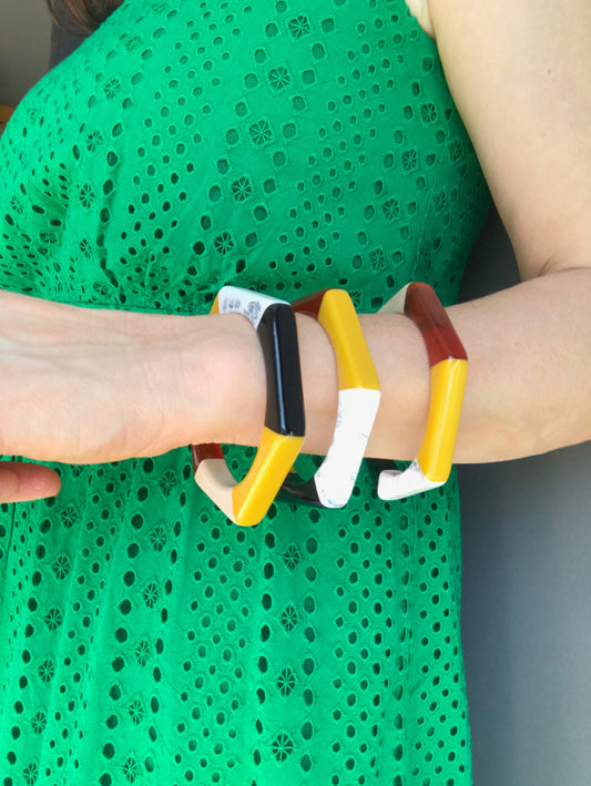 Mustard yellow statement bracelet