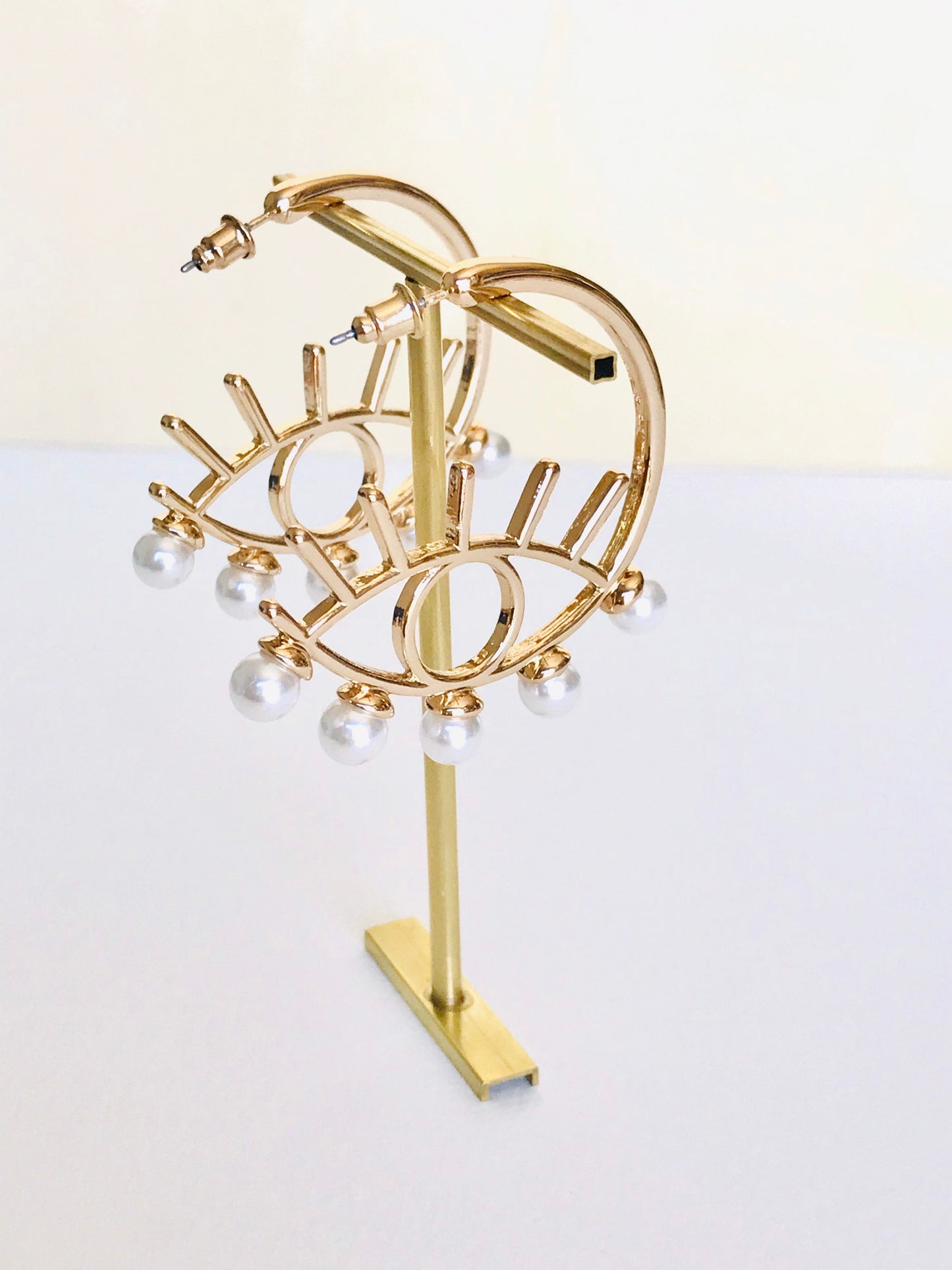 Evil eye earrings hoops