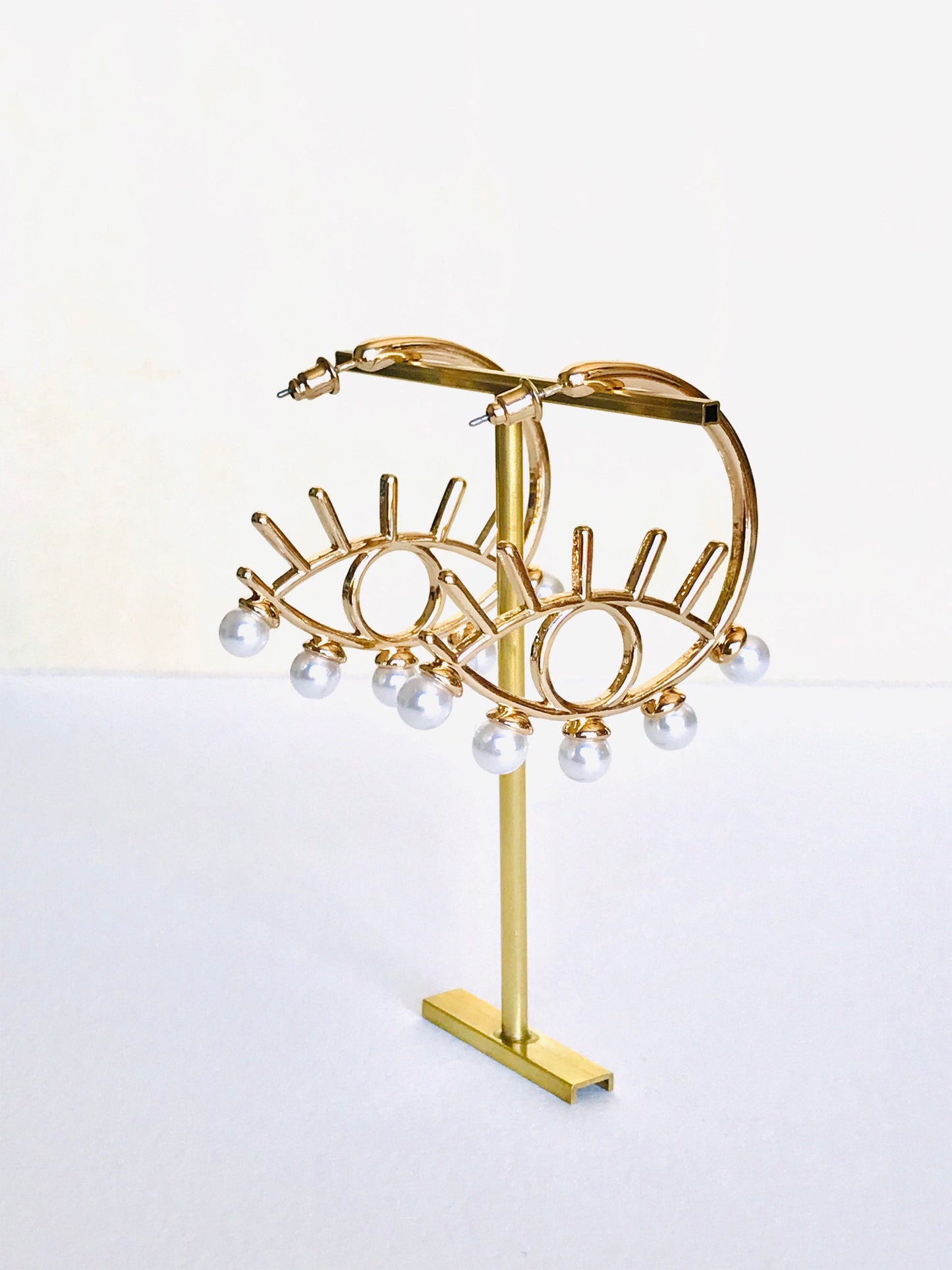 Evil eye earrings hoops