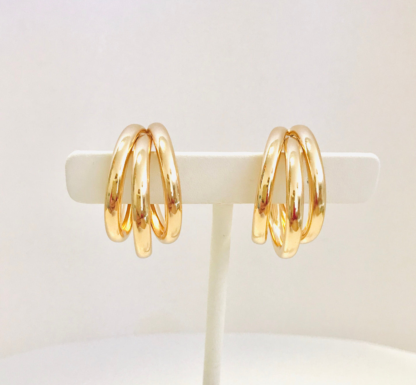 Gold hoop earrings