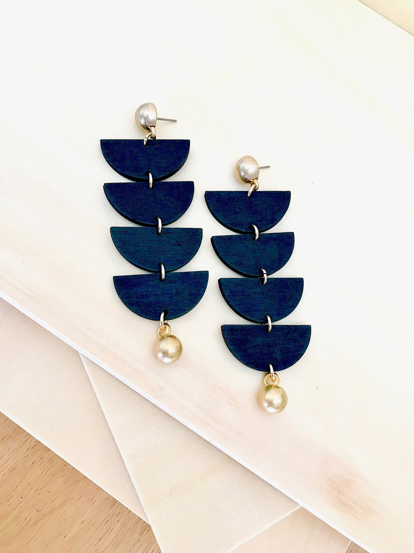 Geometric art deco earrings