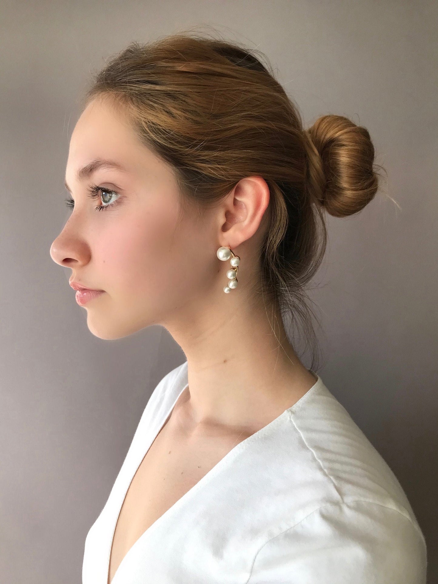 Statement pearl earrings
