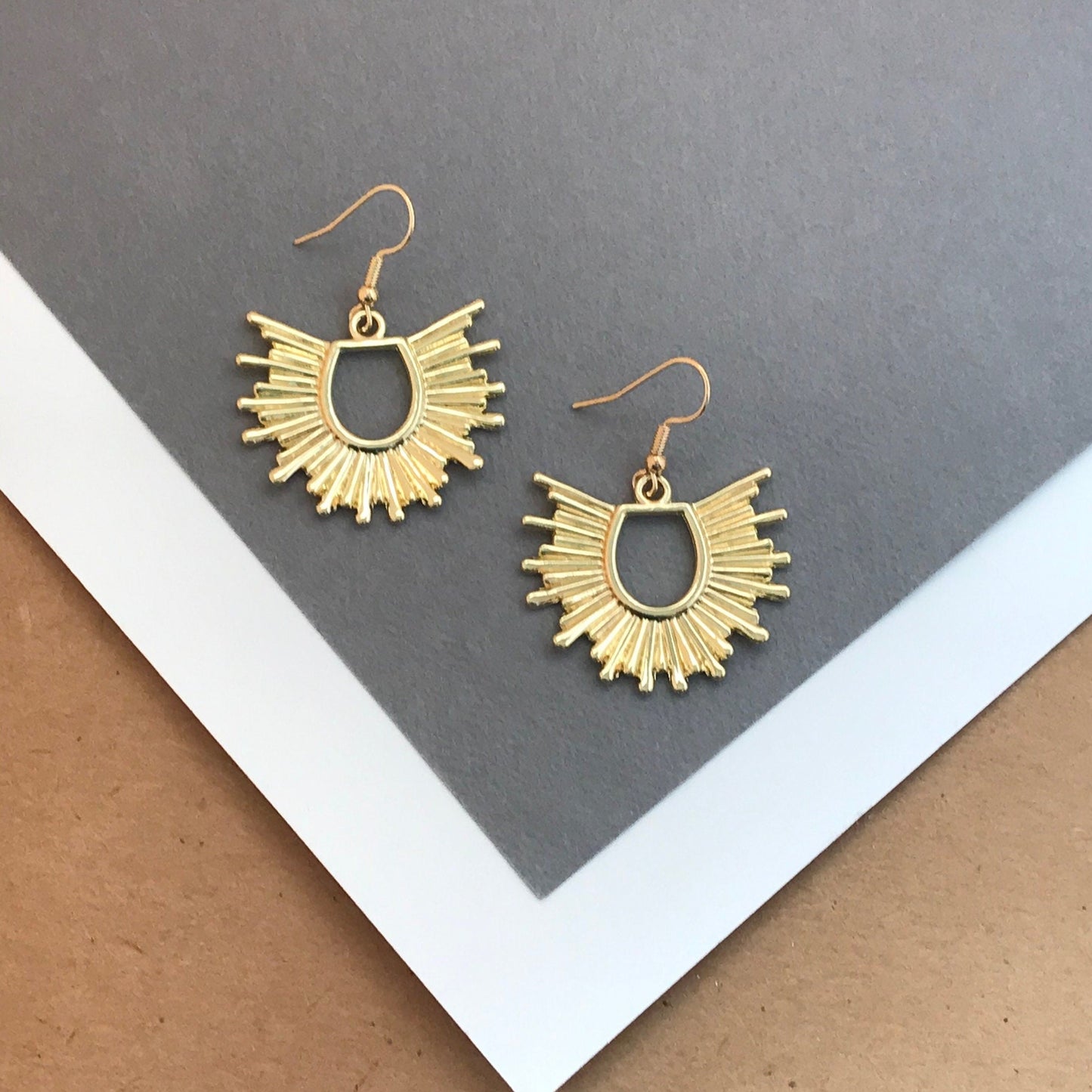 Starburst drop earrings