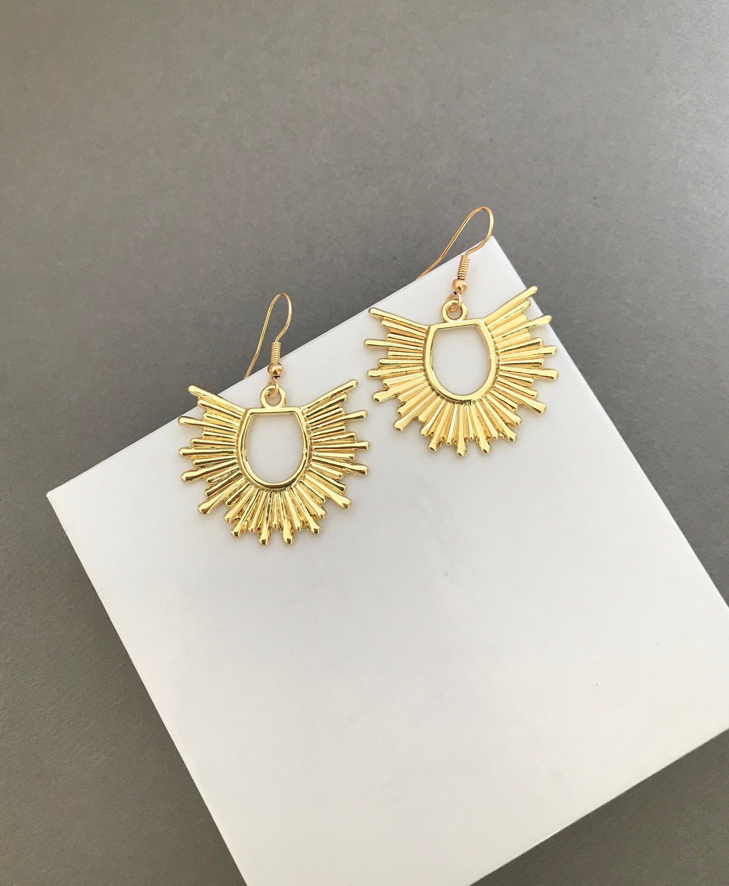 Starburst drop earrings