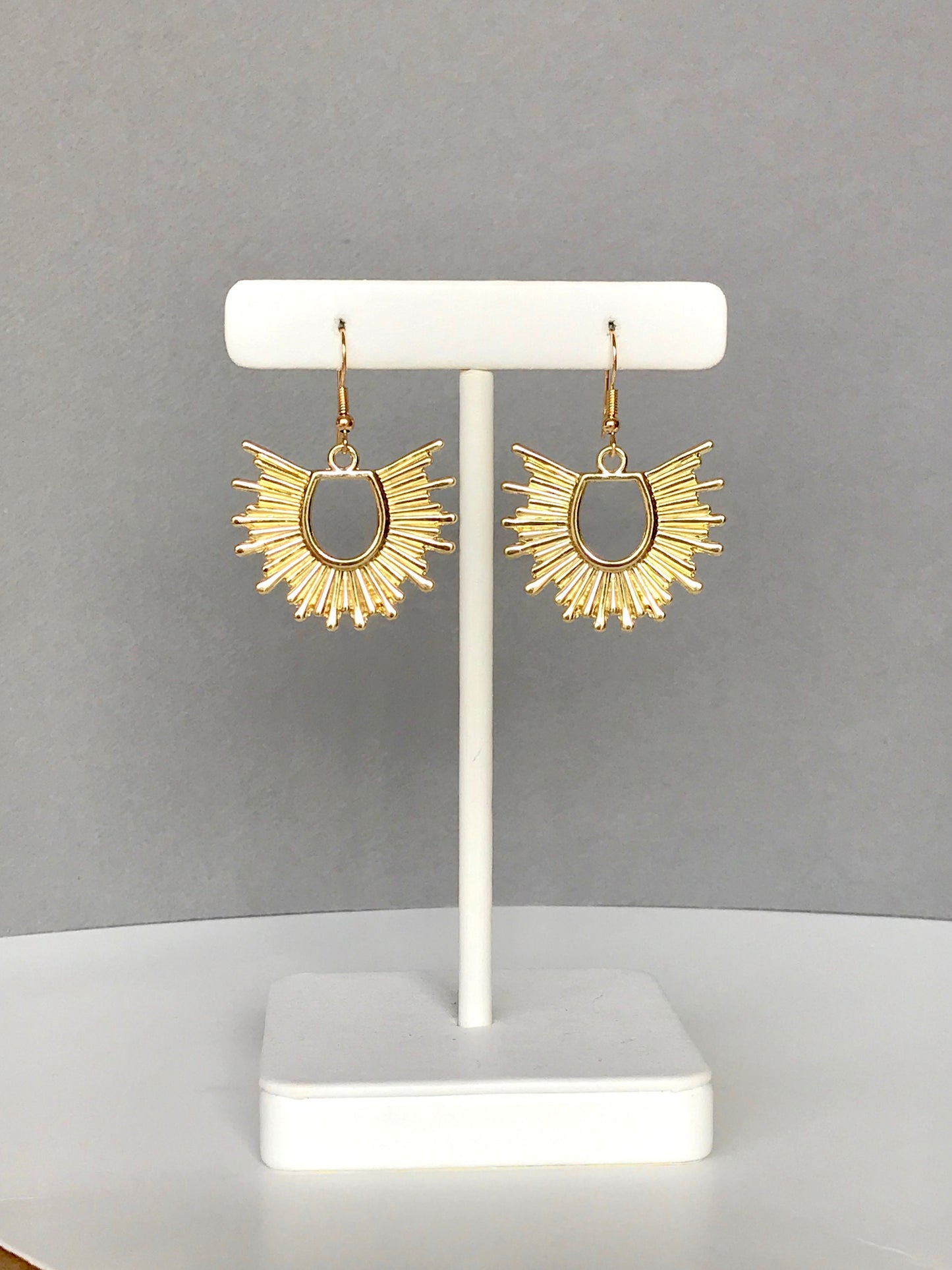 Starburst drop earrings