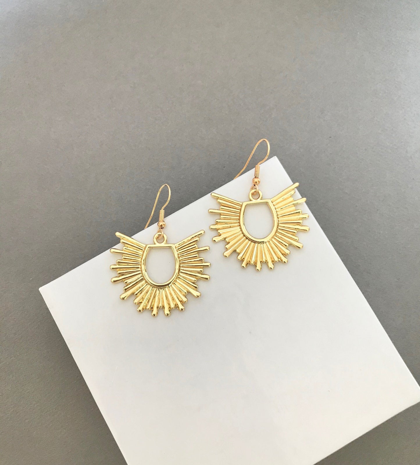 Starburst drop earrings