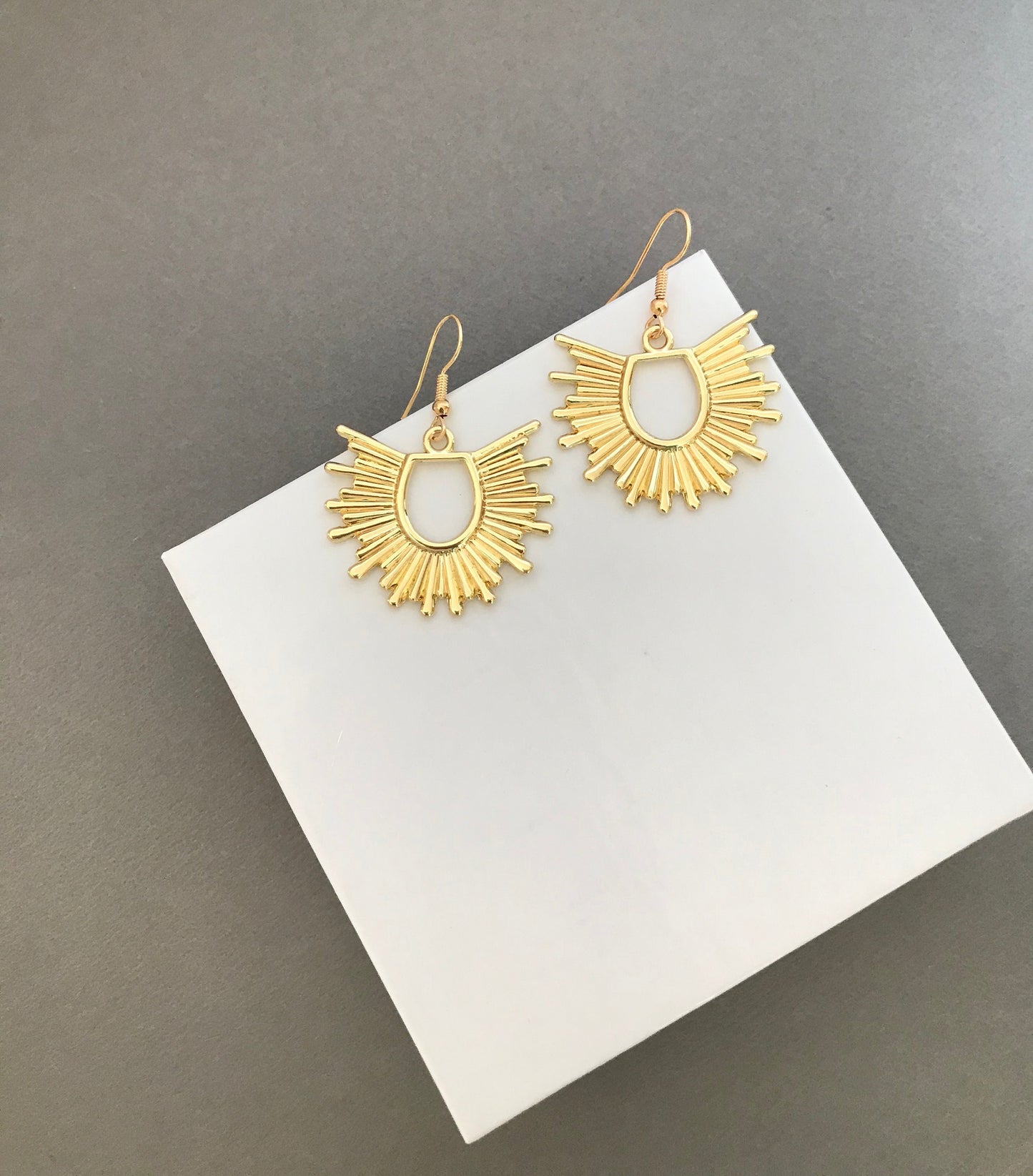 Starburst drop earrings