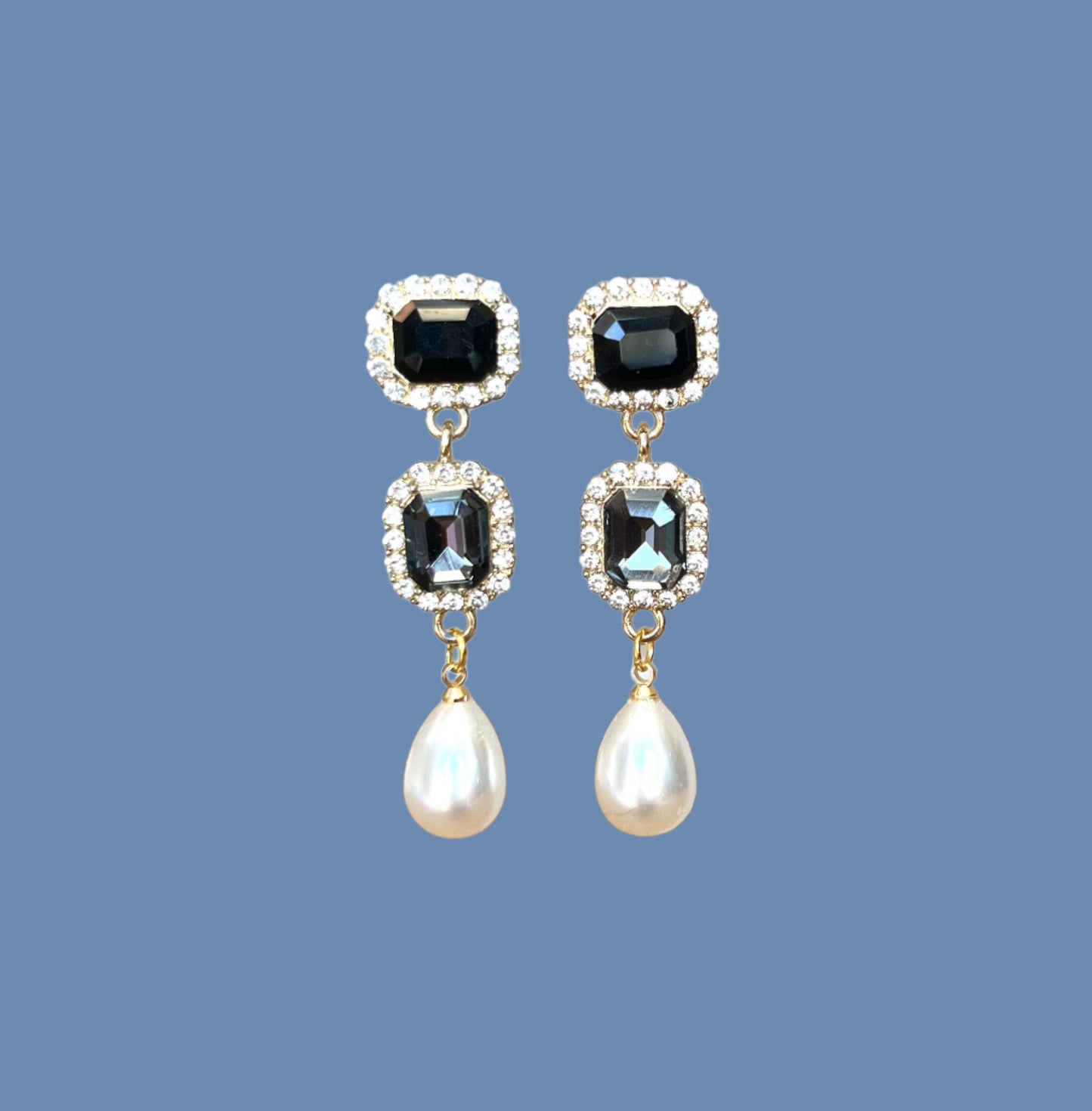 Crystal drop earrings