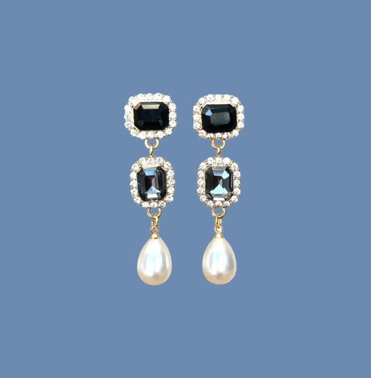 Crystal drop earrings