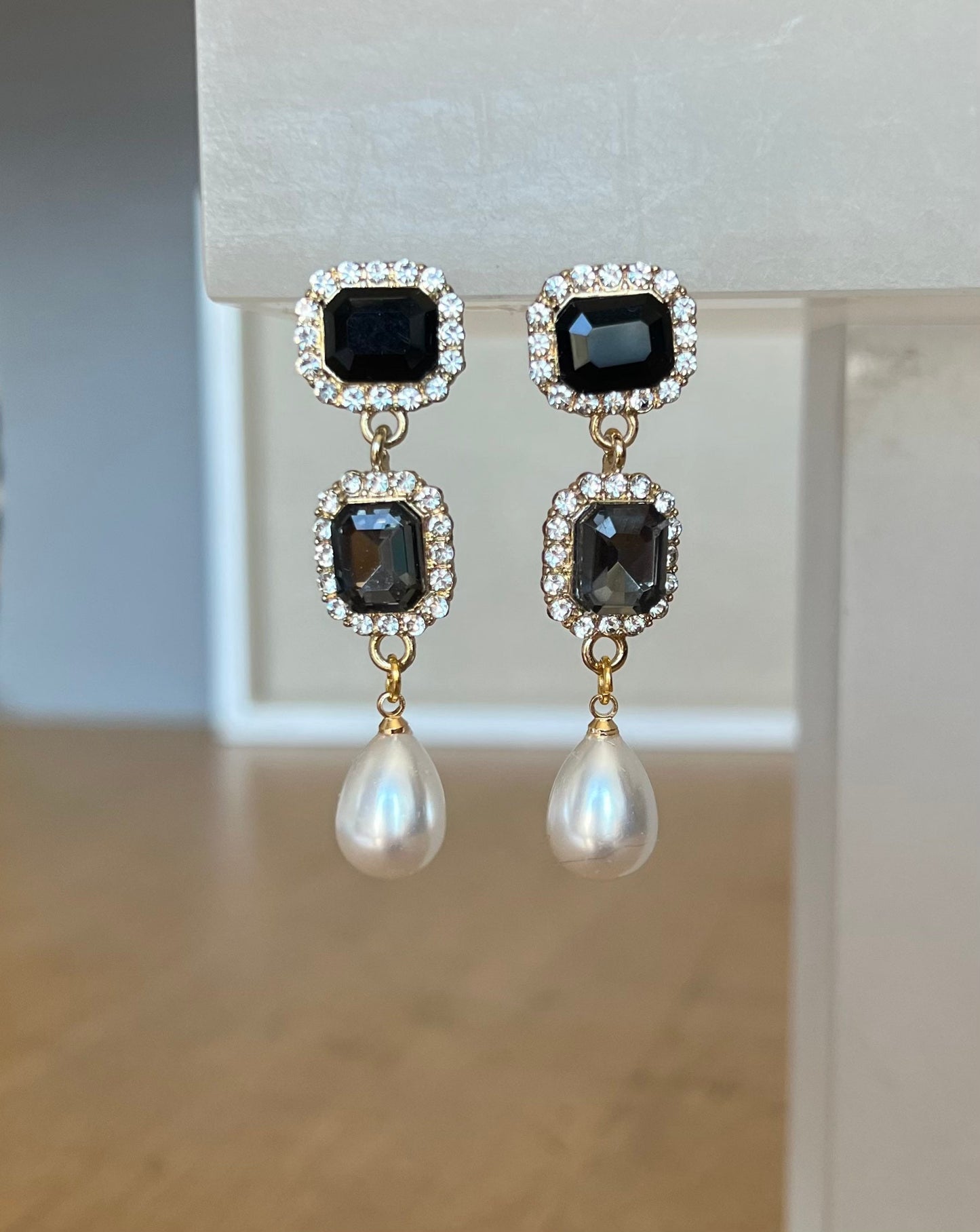 Crystal drop earrings