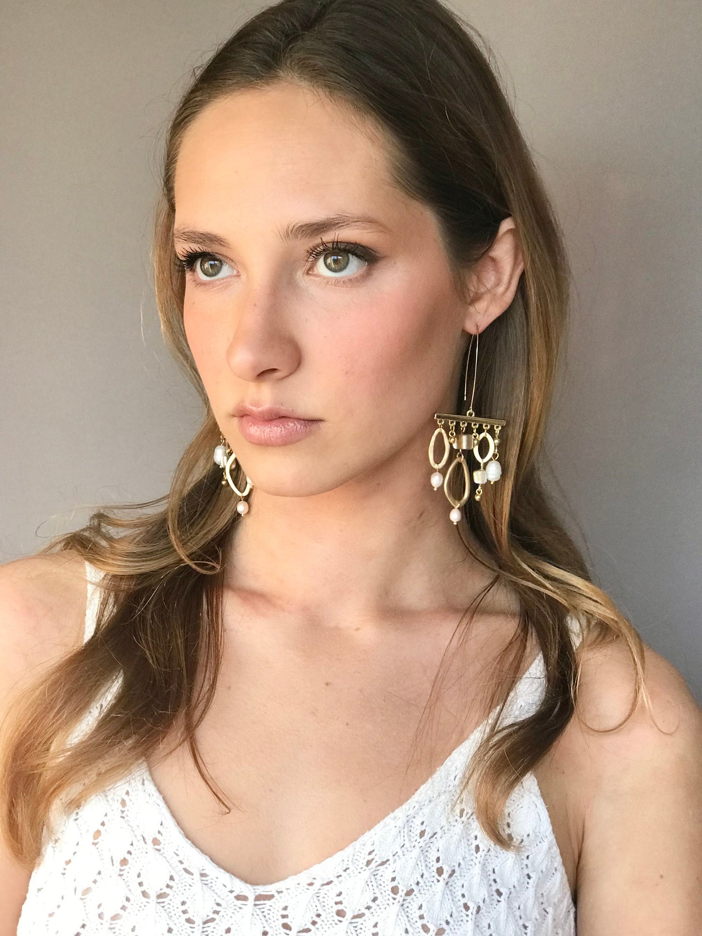 Statement geometric earrings
