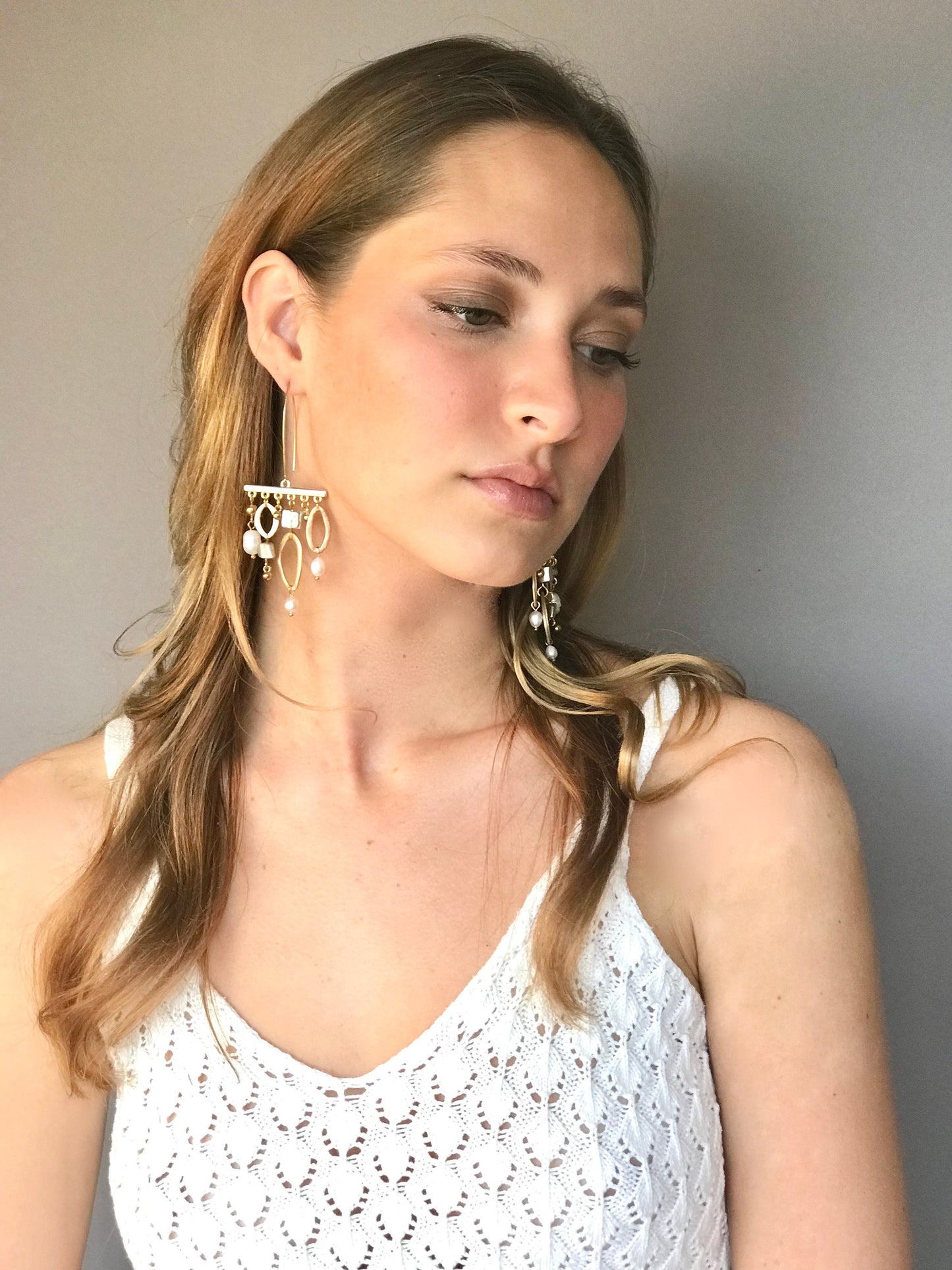 Statement geometric earrings