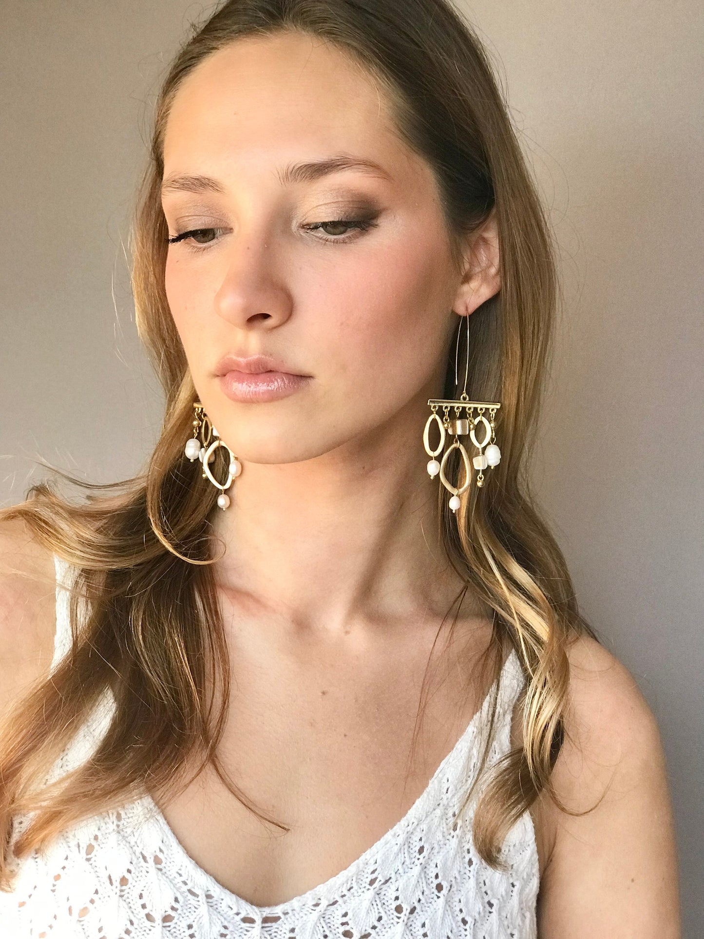 Statement geometric earrings
