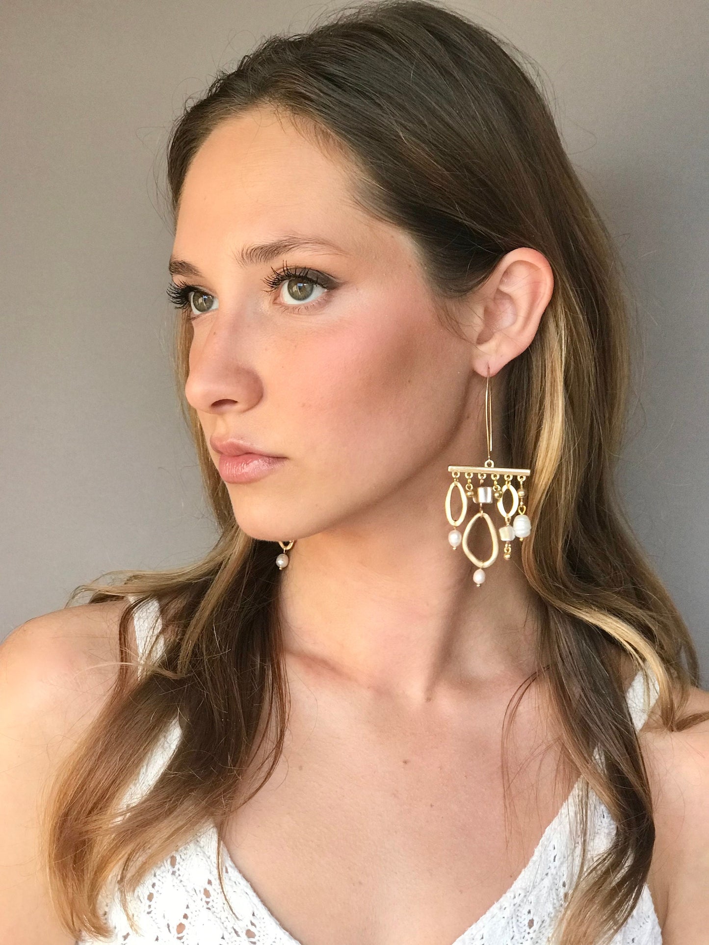 Statement geometric earrings