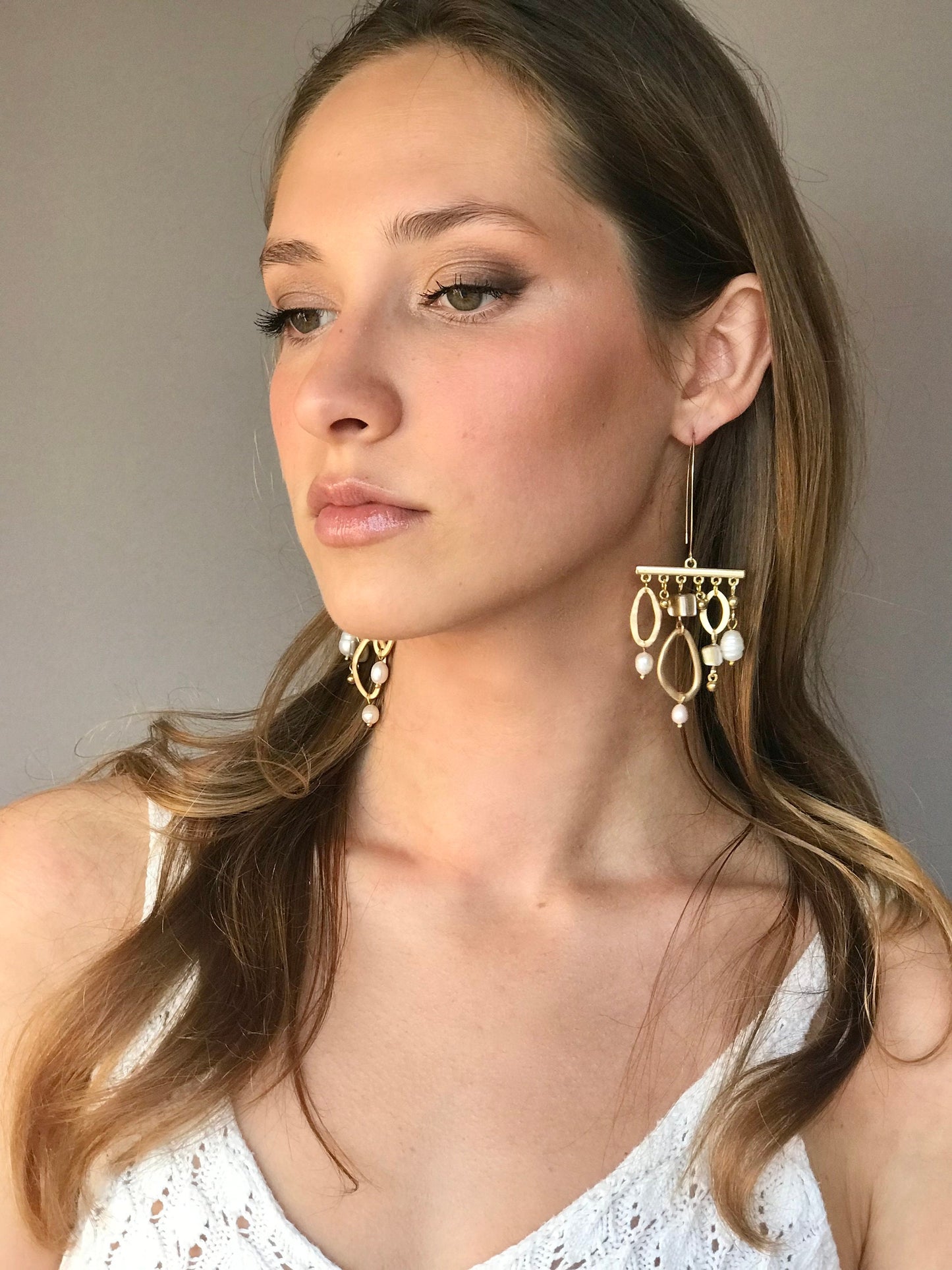 Statement geometric earrings