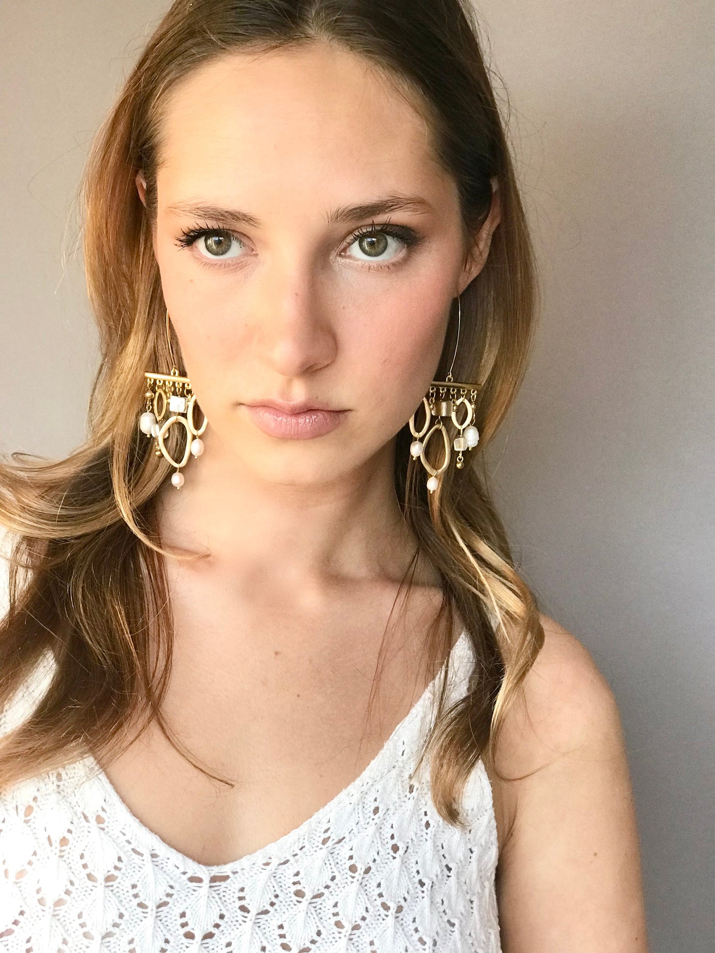 Statement geometric earrings