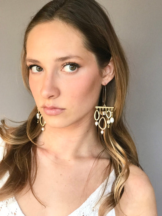 Statement geometric earrings