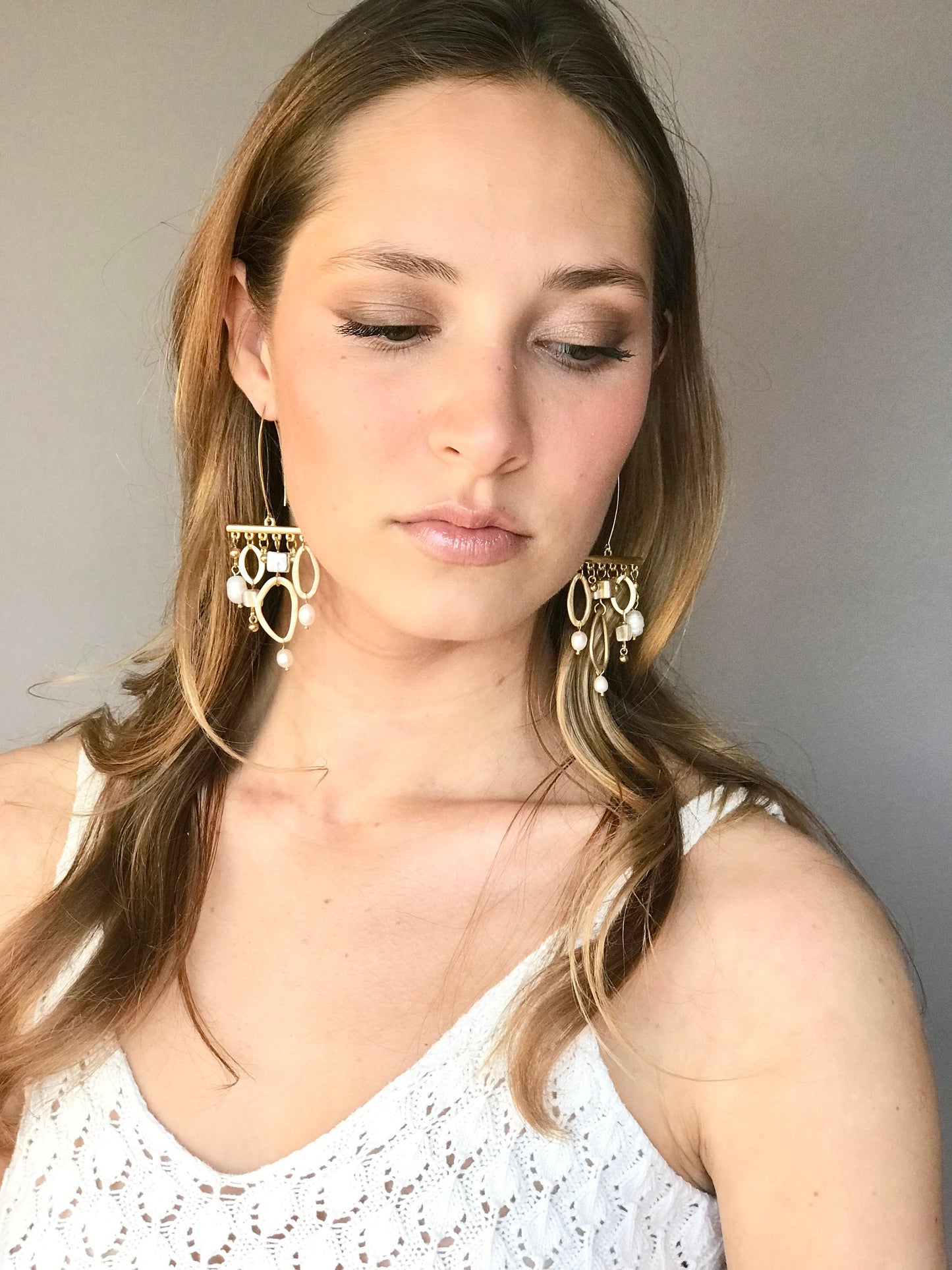 Statement geometric earrings