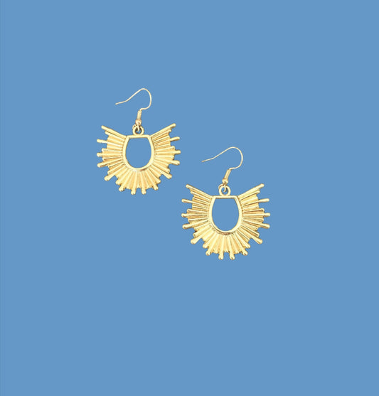 Starburst drop earrings
